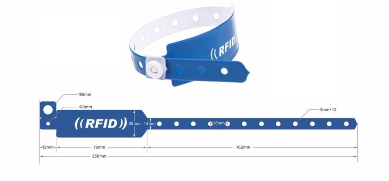 RFID Einmalarmband PVC02 personalisiert