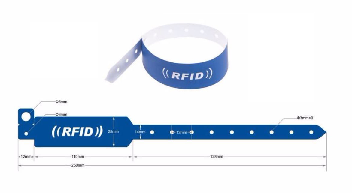 RFID Einmalarmband PP03 personalisiert