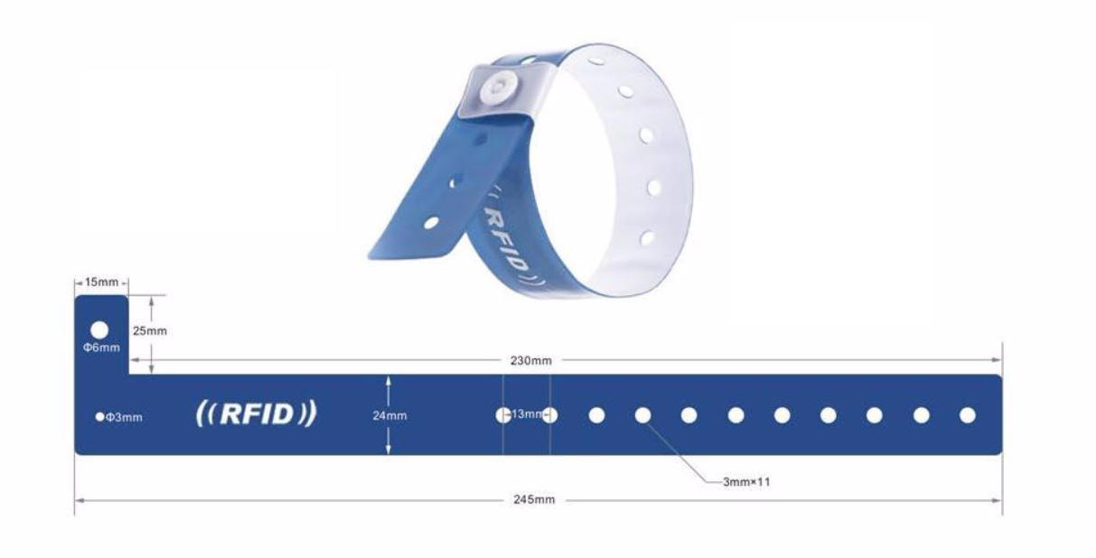 RFID Einmalarmband PVC05 personalisiert