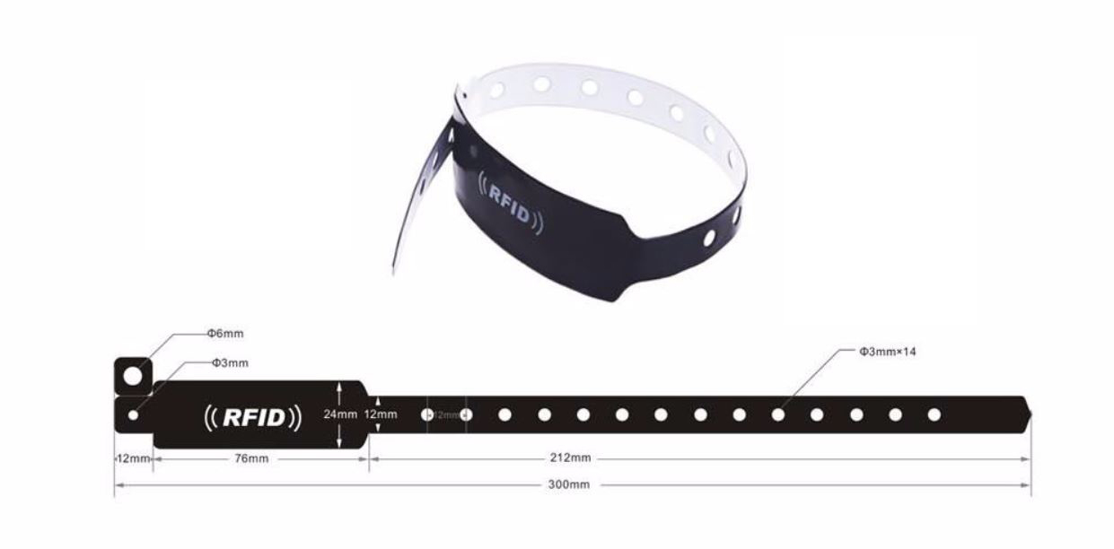 RFID Einmalarmband PVC06 personalisiert